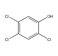 2,4,5-三氯苯酚结构式